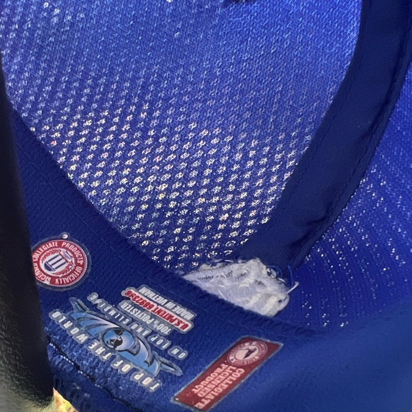 Duke Hat White and Blue onefit fitted embroidered collegiate cap - Picture 4 of 6